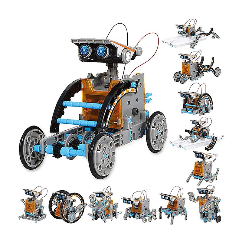

STEM 12-в-1 обучающий солнечный робот-игрушки 190 шт. набор для научных экспериментов «сделай сам» для детей развивающая игрушка