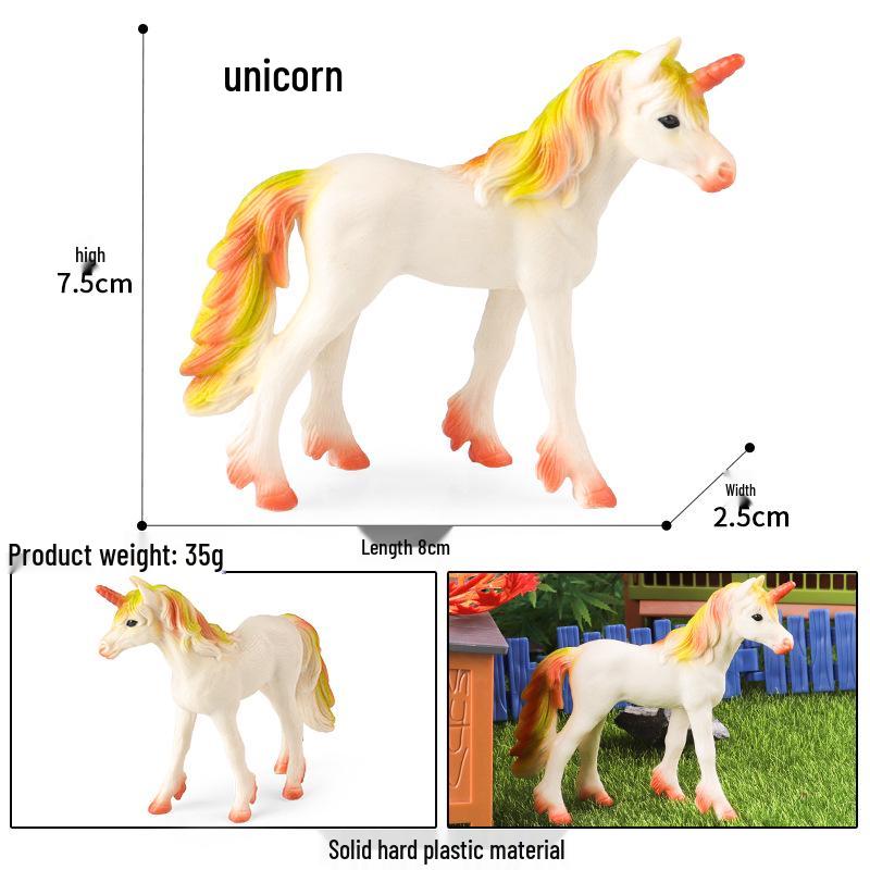 European Mythical Pegasus Unicorn Toy Model: Elf, Mythical Creature, Magic Beast 