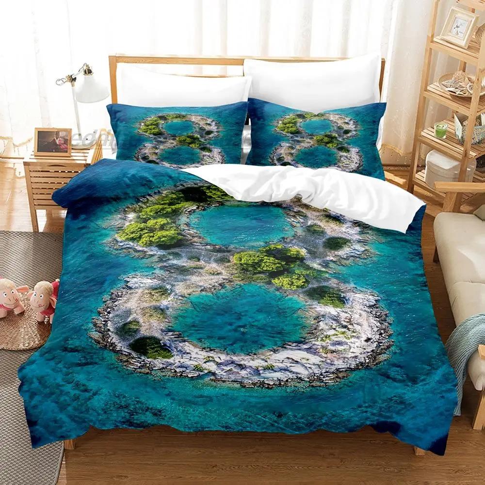 Lucky Number 3D Bedding Set Single Twin Full Queen King Size Duvet Cover Sets for Adult Kids Bedroom