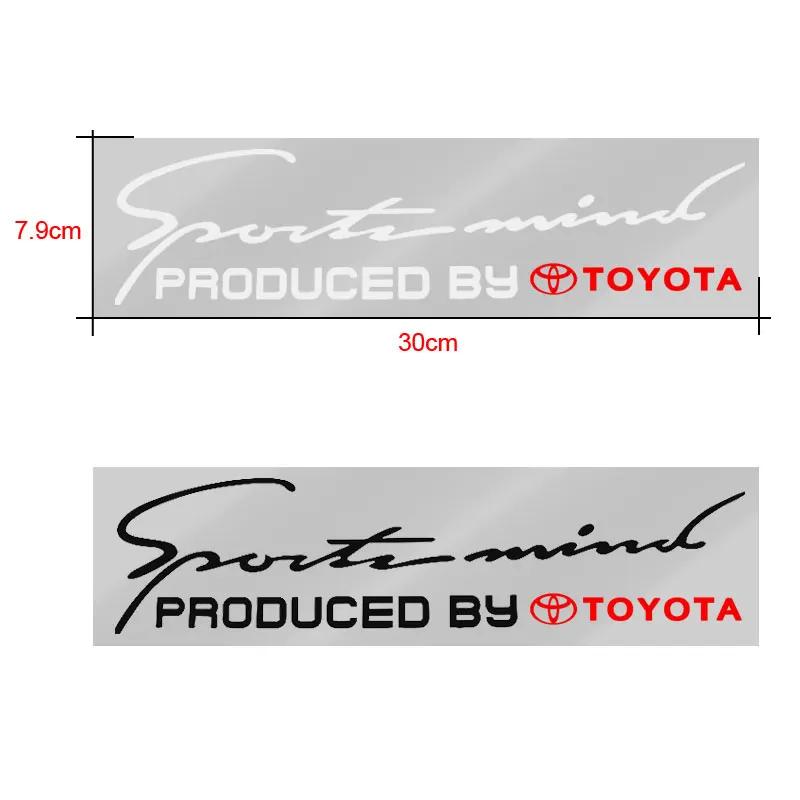 1Pcs Car Front Head Light Eyebrow 3D Sticker Decorator Sport Design For Toyota TRD Century Auris FCV Mirai Premio Yaris Camry