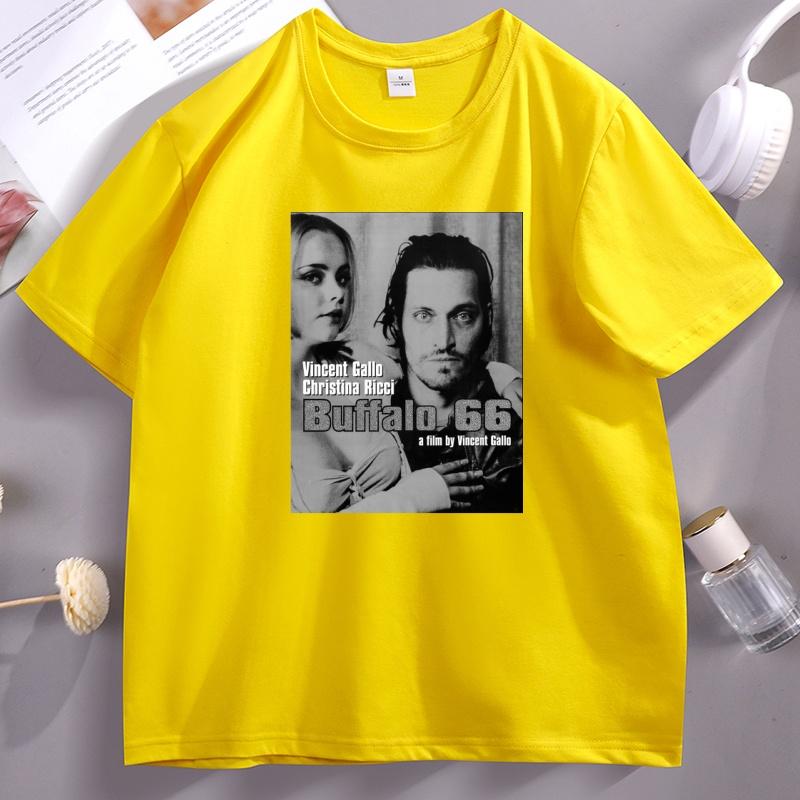 Japanese Style Buffalo 66 Film TShirt Movie Graphic Tee Printed Cotton Oneck Short Sleeve T Shirt Unisex WoUnisex Fashion Tops