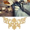 4PCS 8.86×4.16inch Applique Patch Gold Embroidery Iron On Patch Clothing Decoration