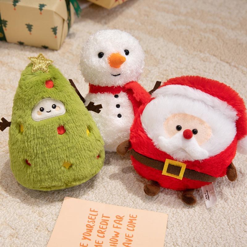 Söt Tomte Ren Docka Plyschleksak Julgran Äpple Docka Barns Leksaksdocka Julklapp