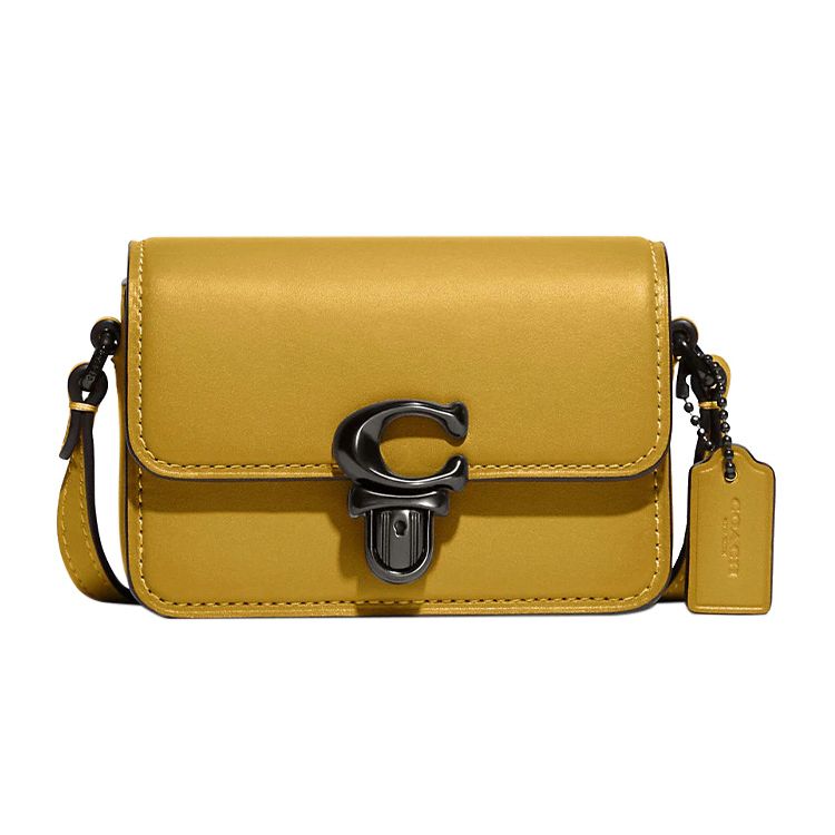 

Coach Studio 12 Lock Closure Multi Pocket Leather Shoulder Crossbody Bag Small Women Bags Goose-Yellow CC484-V5LQT Basic Set (Bag+Dust Bag)
