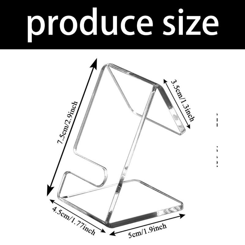 Premium Clear Watch Holder with Tilted Display Angle for Jewelry Photography Acrylic Watch Display Stand