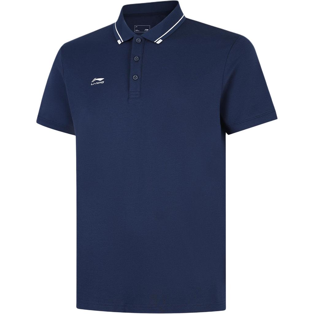 Li Ning T Shirts Men's Polo Collar Thin APLV063
