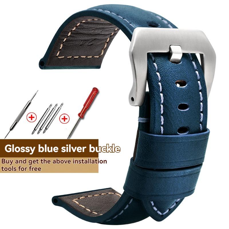 Handgefertigtes Echtlederarmband für Panerai PAM 441/PAM 111/PAM 386, 20mm 22mm 24mm 26mm Herren Luxus-Uhrenarmband Ersatz