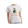 Karl Lagerfeld × Disney Elegant Date Party Light Luxury Graphic Printed T-Shirt Women tops White A3W17090100