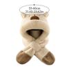 Integrated Ear Protection Windproof Cap Scarf Plush Neck Warm Ski Windproof Hat Winter Beanie Hat Scarf