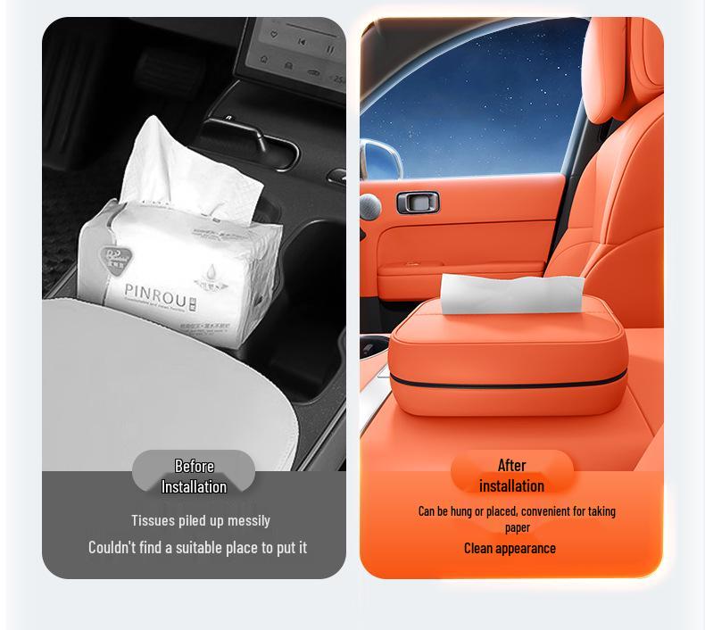 Compatible Tissue Holder for Lynk & Co 900: New Model Car Armrest or Seat Back Hanging Interior