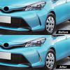 DLAA For Toyota Vitz 2017 2018 2019 LED Daytime Running Light DRL Turn Signal Fog Lamp White Yellow Waterproof Car Accessories