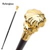 Golden Luxury Flower Line Handle Fashion Cosplay Walking Stick  Party Decorative Cane Elegant Crosier Knob Walking Stick 93cm