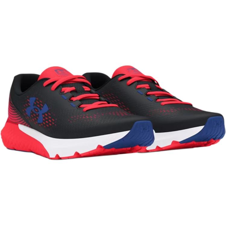 Under Armour Charged Rogue 4 GS Black Beta Blue Kids Sneakers Tech-Blue 3027106-004