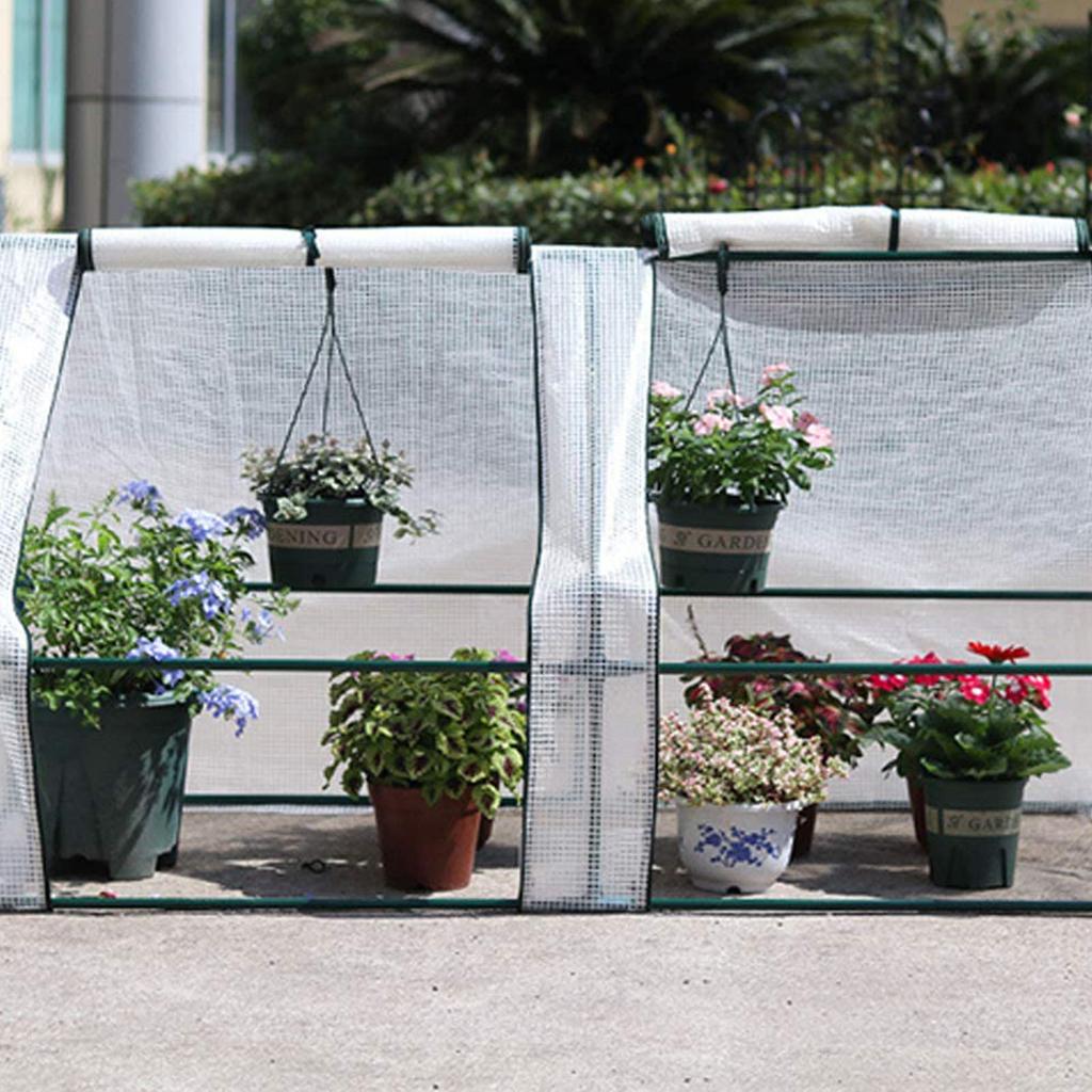 180x90x90 Cm Mini Greenhouse Cover With Roll-Up Shutters Door Plant Growth Tent Walk-in Greenhouses For Outdoors Without Bracket