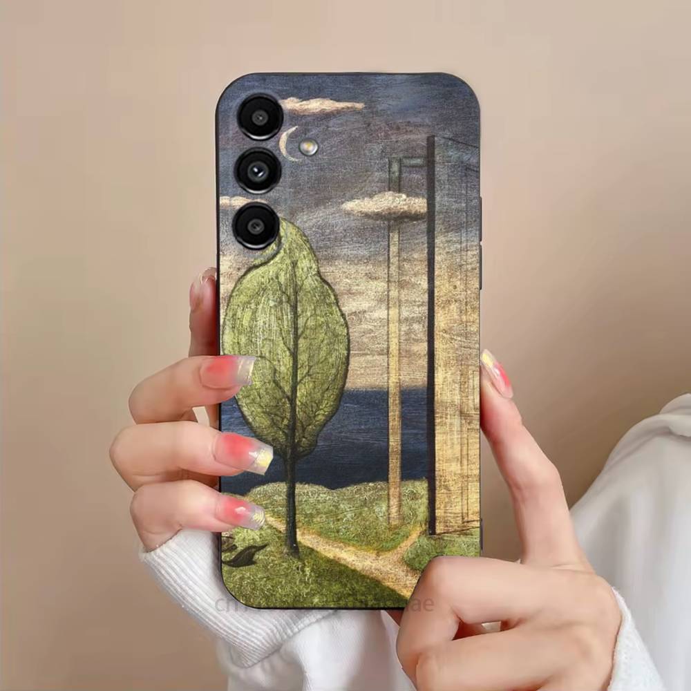 

Rene Magritte Art Phone Case For Samsung S25,24,21,22,23,S30,Ultra,S20,Plus,Fe,Lite,Note,S10,S9,Black Soft Shell SamsungS30ULTRA5G