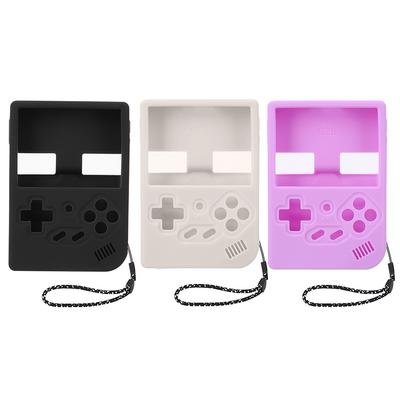 Silikon-Schutzhülle mit Lanyard, Spielkonsolen-Abdeckung, einfarbig, rutschfestes Case für RG35XX Handheld-Spielkonsole