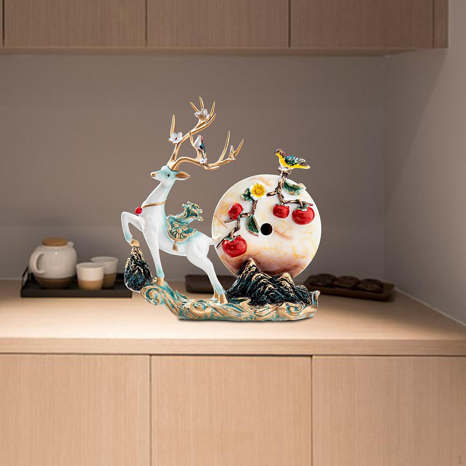 Фигурка leaping deer из смолы, креативное украшение для стола, centerpiece, для прихожей