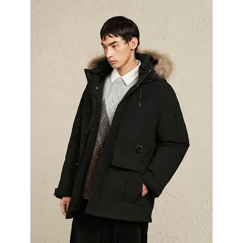 GXG Men's Three-Proof Goose Down Winter Jacket