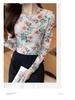 Retro Floral Print Mesh Women's Long Sleeve Sun Protection T-Shirt
