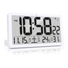 Digital Radio Clock, LCD Wall Clock, Table Clock, Clock for the Elderly: Automatic Time Adjustment, Temperature Display (/), Date/day Display,