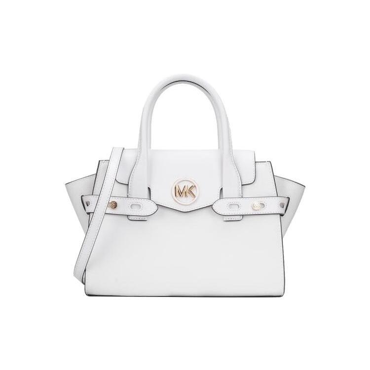 New MICHAEL KORS Carmen Polyester Handbag, Crossbody Bag, Shoulder Bag Medium Women's Milk White 35S2GNMS8L-OPTIC-WHITE