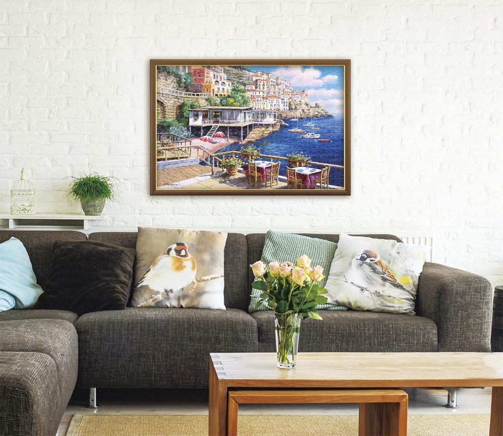 APPLEONE Jigsaw Puzzle Amalfi 1000 Made In 75 X 50 by Sam Park 1000-915 "Sunny Coast" Pieces, Japan, Cm,