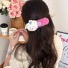 2pcs Autumn Winter Plush Teddy Bear Hair Clips - Large Duckbill Clips for Women, Cute Back Hair & Bangs Styling Accessories