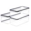 Containers Lid BPA Secure Seal Locking Food Storage Free Transparent Air Tight House Kitchen