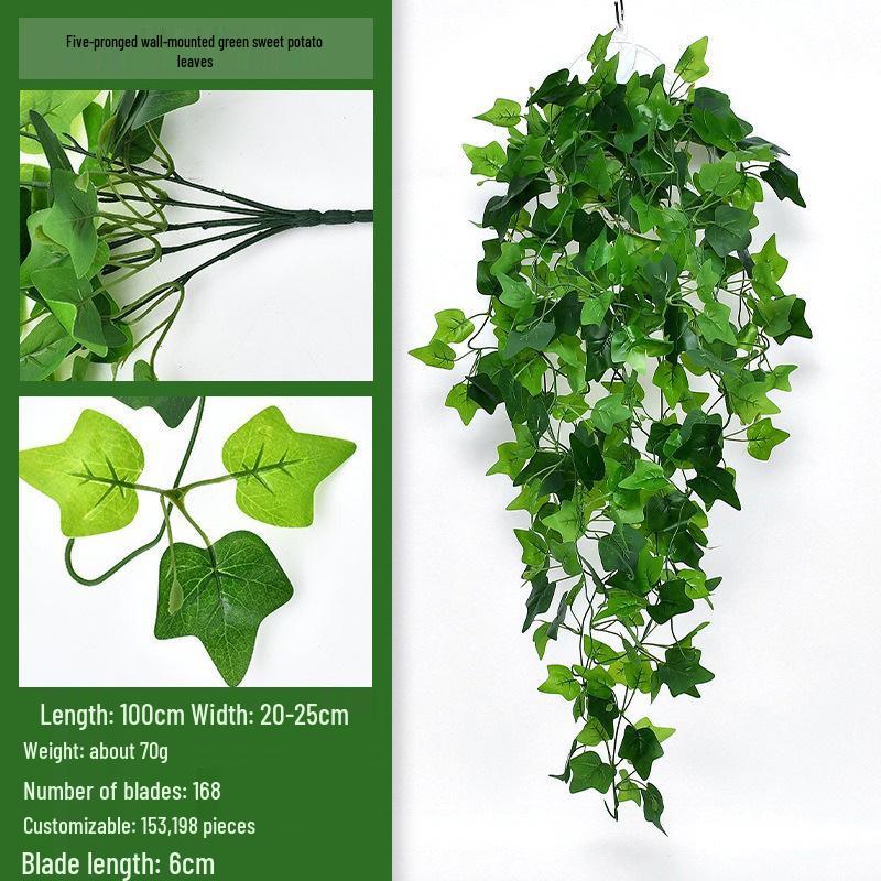 Artificial Hanging Vine Plant for Home Décor: Ideal for Living Room, Bedroom, Bathroom, Kitchen, Windowsill, Balcony, and Courtyard.