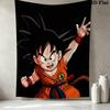 Son Goku Wall Tapestry Aesthetic Wall Hanging Printed Fabric Blanket Decorative Tapestries For Bedroom Living Room Home Decor