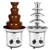 4 Tiers Elektrische Schokolade Schmelzen Maschine Fondue Maker Brunnen