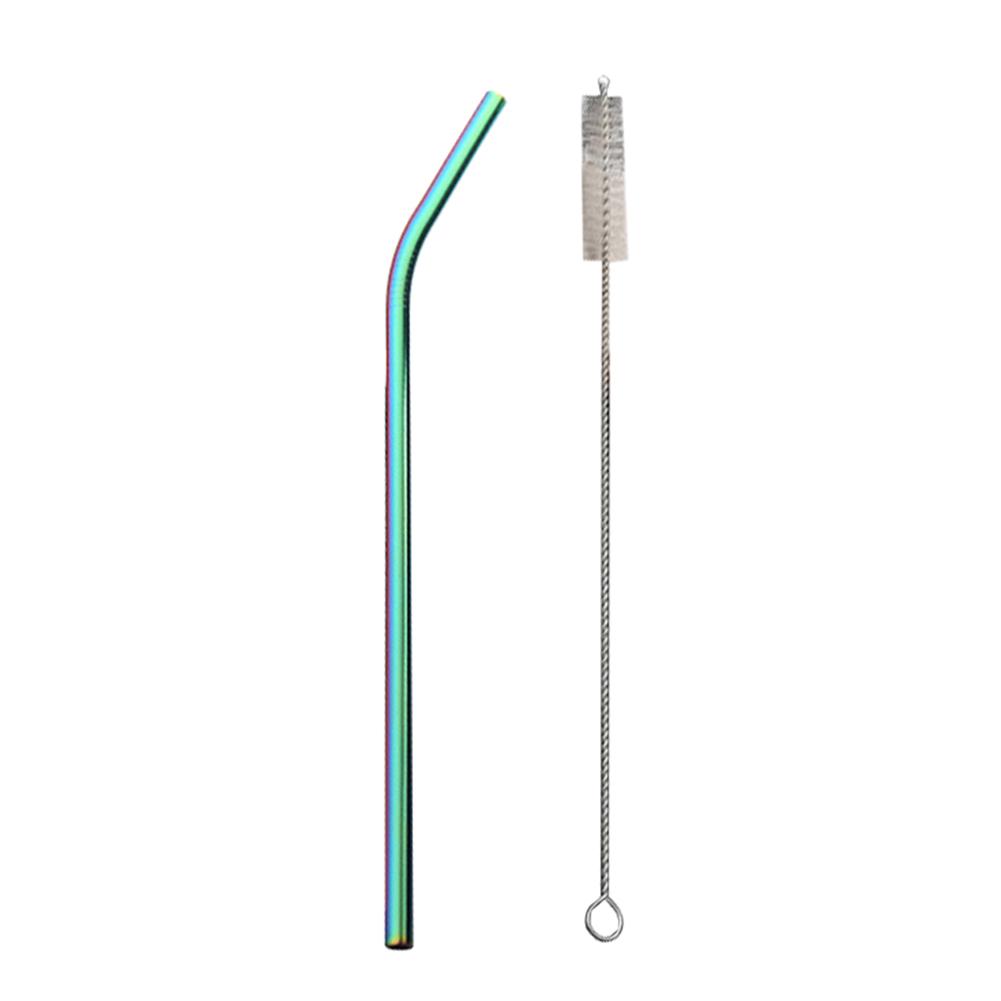 

Puntos многоразовый набор трубочек для питья напитков из нержавеющей стали для улицы с прямым изгибом Bending