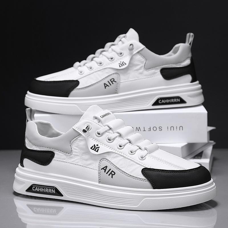 

Live 2025 new leather overalls, board shoes, men s little white tide shoes, youth spring men s shoes, sports and leisure shoes 44