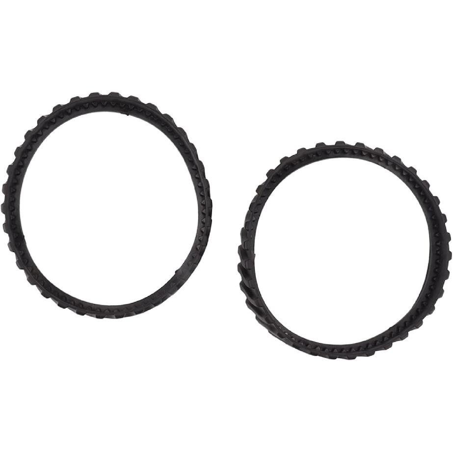 Traction Bands For Powers Wheels, 2Pcs Rubber Wavy Texture Traction Bands Rubber Tire Track Pool Cleaner Wheel Track Pool Cleaner Parts 15. 9cm Outer