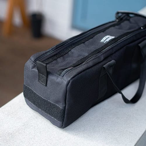 BIGMAN Tool Bag BMB-02 Tool Box Tool Storage Bag, Horizontal, Portable, Durable Fabric Double Zipper Bag 2, Black