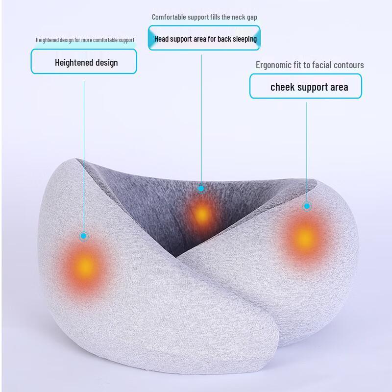 Oujiewang Memory Foam U-shaped Travel Pillow