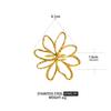 18K Gold-Plated Women's Adjustable Leaf Ring, Stainless Steel, Durable & Fade-Resistant