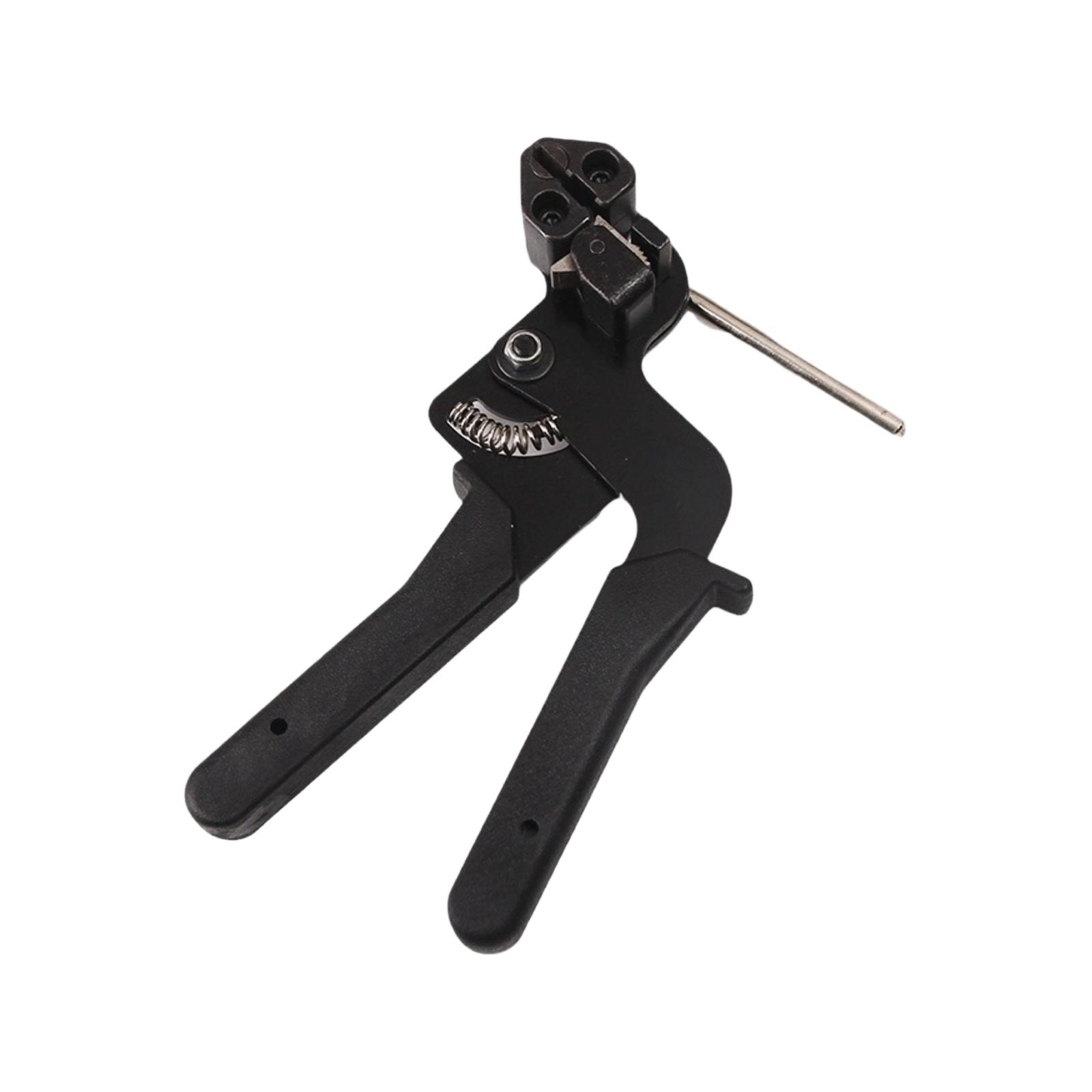 Stainless Steel Cable Tie Tensioning Tool Adjustable Ratchet Handheld Cutter for Securing and Cutting Cable Ties with Durable Construction One Size