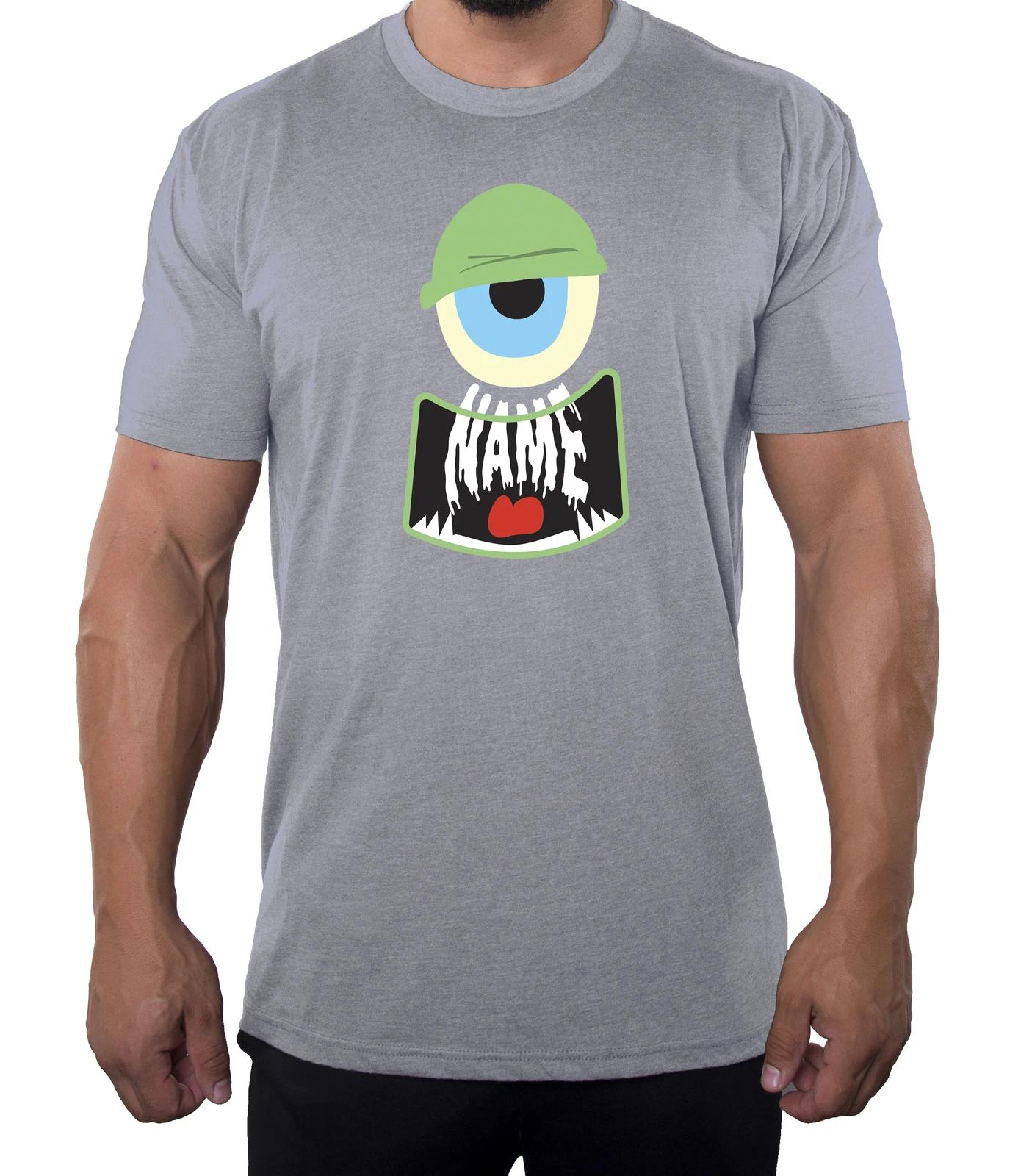 Custom Monster Face T-Shirts, Funny Graphic Tees, Halloween Men s Tops! S