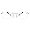 Dervin Zero Power Blue Cut Computer Bluelight Blocking Glasses For Men and Women | Anti Glare, Lightweight & Blocks Harmful Rays | Titanium Rimle