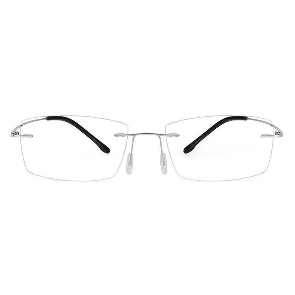 Dervin Zero Power Blue Cut Computer Bluelight Blocking Glasses For Men and Women | Anti Glare, Lightweight & Blocks Harmful Rays | Titanium Rimle