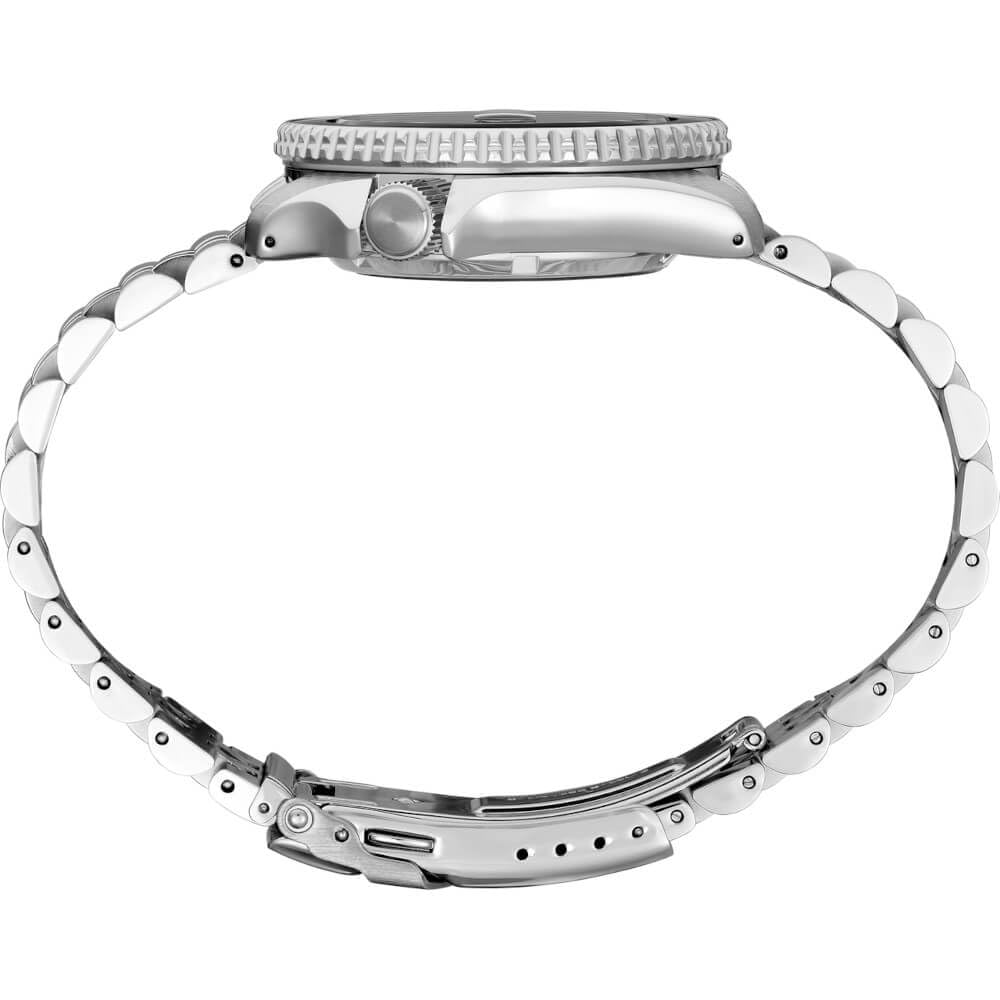 Seiko SSK035K1 5 Sports Automatik GMT-Uhr Silber, Silber, Sportlich.