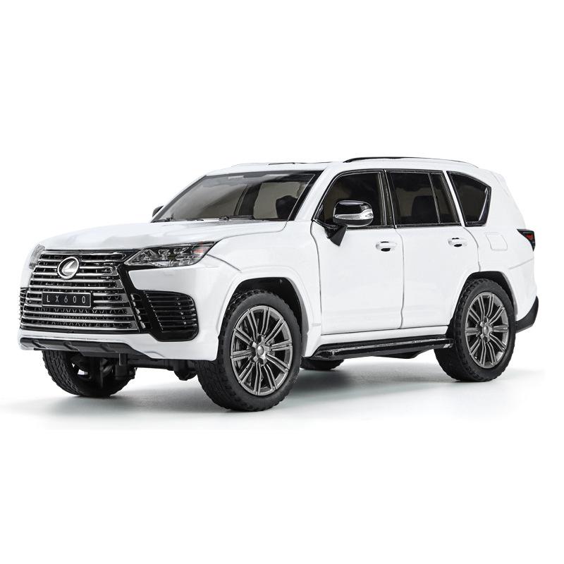 

Масштаб 1/24 LEXUS LX600 Большой Внедорожник Сплав Литой Модель Автомобиля Звук и Свет Коллекция Хобби Декоративный Подарок для Парня Подарок белый