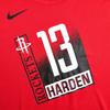 Nike NBA Collaboration Houston Rockets James Harden T-Shirt Kids Tops Rocket-Red 3Z2B7BAZB-RCKJH