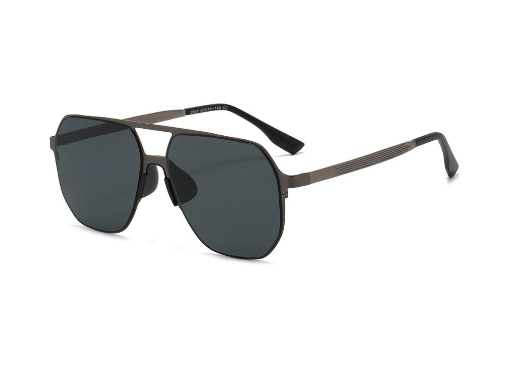 KAJILA 2026 Men's Polarized Retro Square Sunglasses with Double Bridge