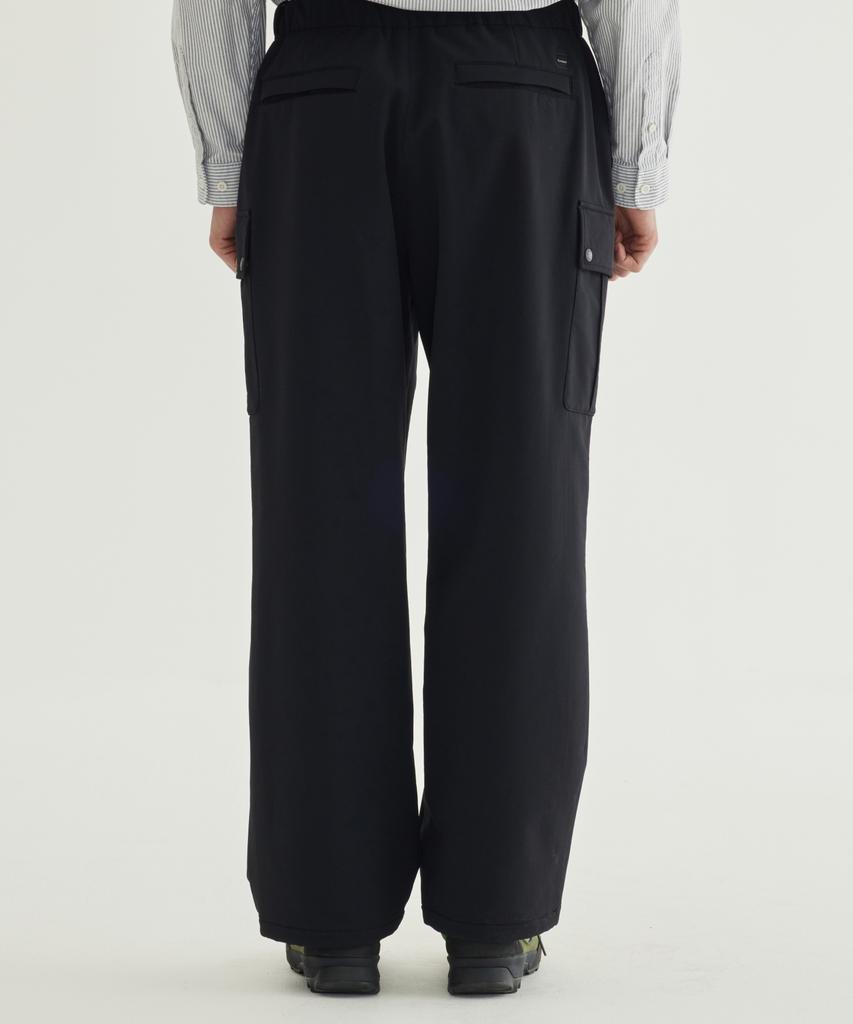 COVERNAT Semi-Wide Fleece-Lined Cargo Easy Pants Charcoal