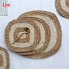 Japanese Woven Bamboo Coaster Set With Insulation For Home Use