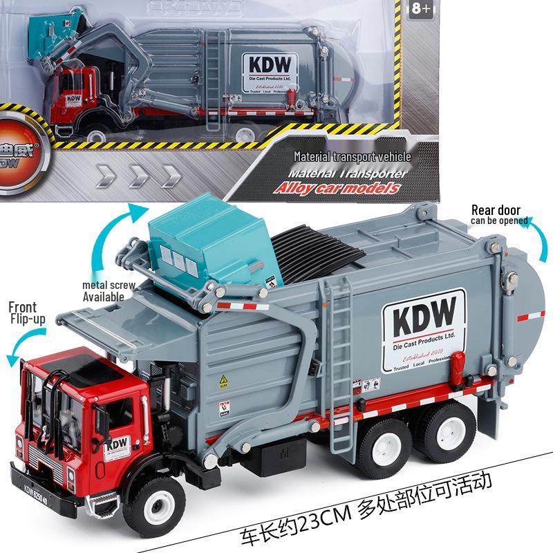 Boxed Cadywell 625040 Alloy Material Handler Car Model - Garbage Transport Engineering Vehicle