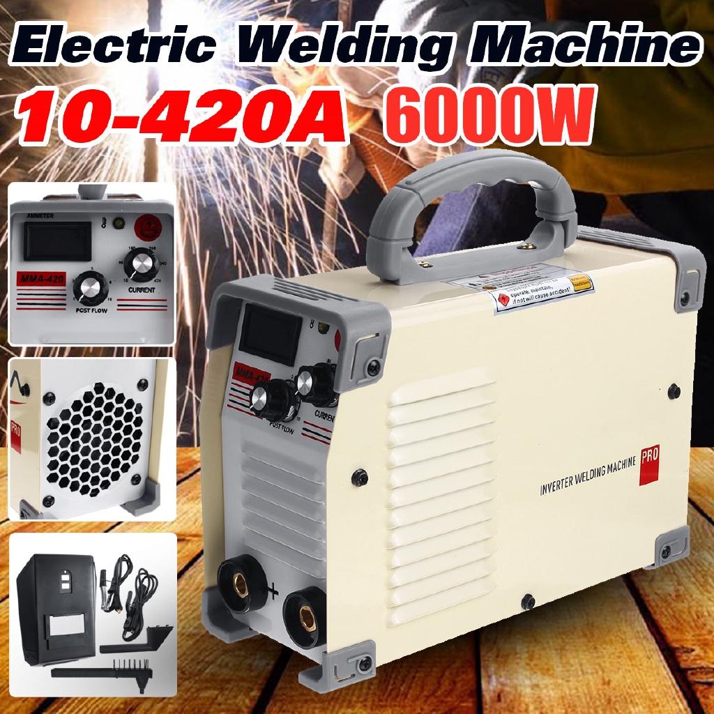 220V Mini Tig Inverter 10-420A Handheld Mini MMA DC Inverter Welding Machine with Clamp for Welding Working Welder Inverter Tool