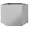 Vidaxl Garden Planter, Hexagonal, 69X60X45 Cm, Galvanized Steel